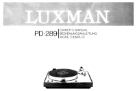 Luxman PD-289-Owners-Manual